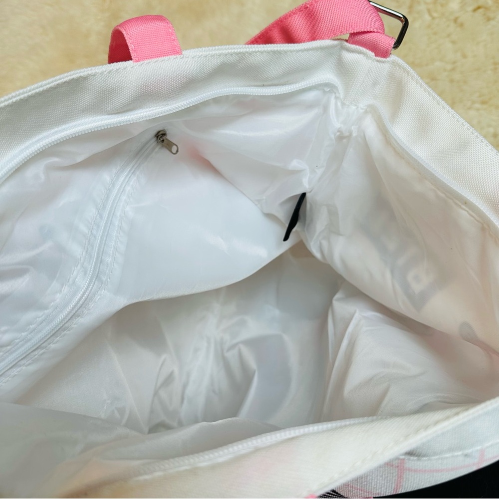 NWOT BT21 The Crème Shop BTS K-POP Summer Beach Pink/White Tote Bag - Picture 8 of 8